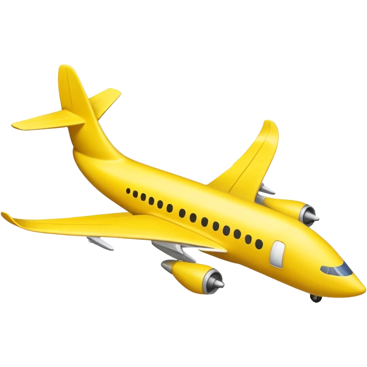 Plane made out a banana  emoji