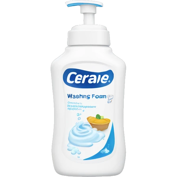 cerave washing foam bottle emoji