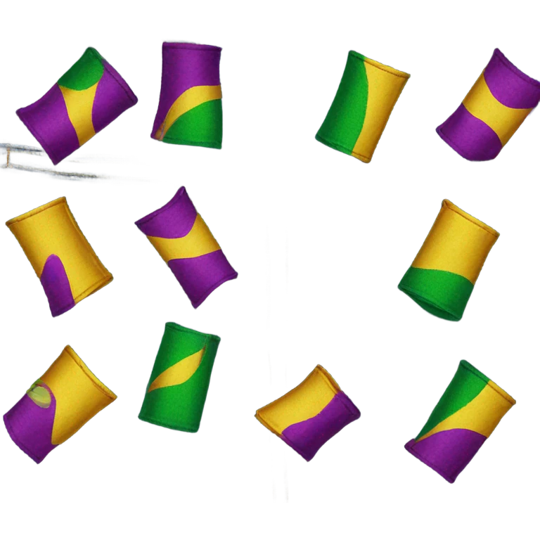 Mardi Gras jeans  emoji