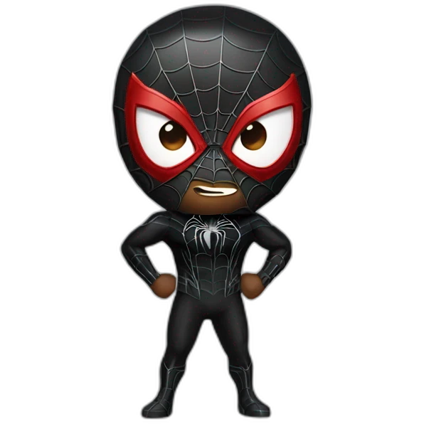 Spider man with black suit emoji