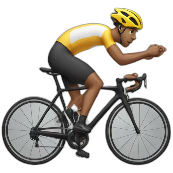 Ciclist one handed emoji