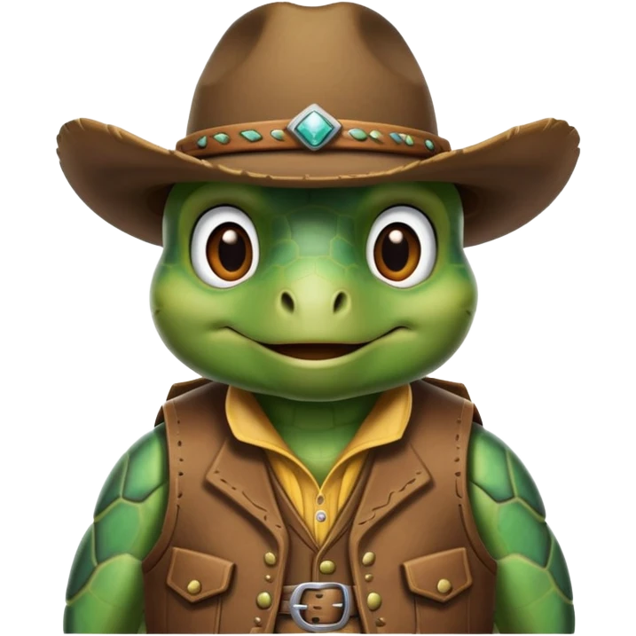 Cowboy turtle emoji