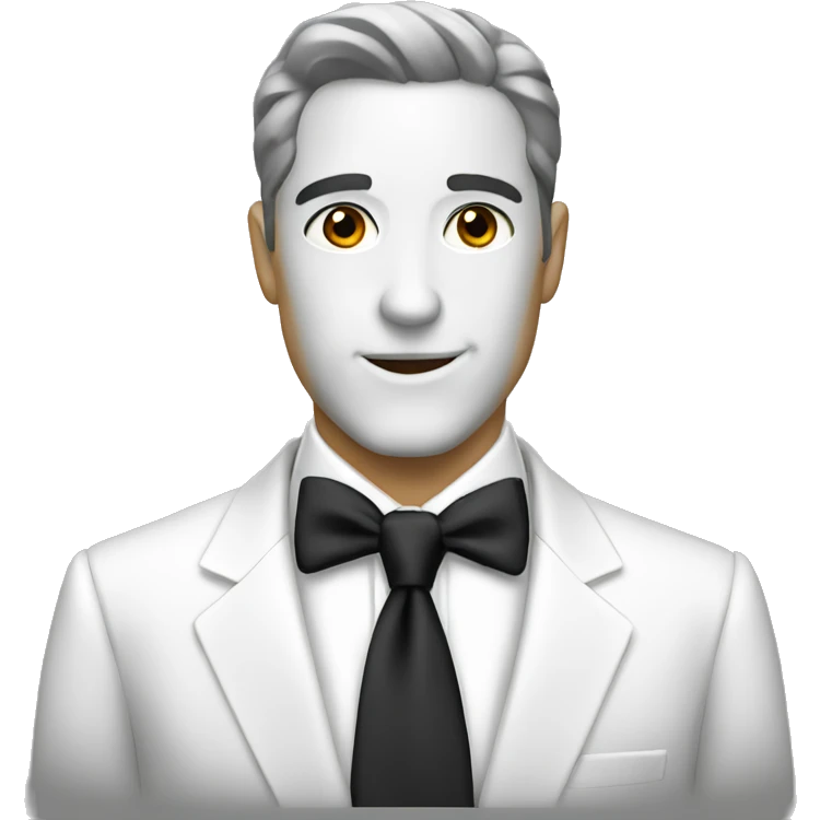  black tie and white suit basic emoji