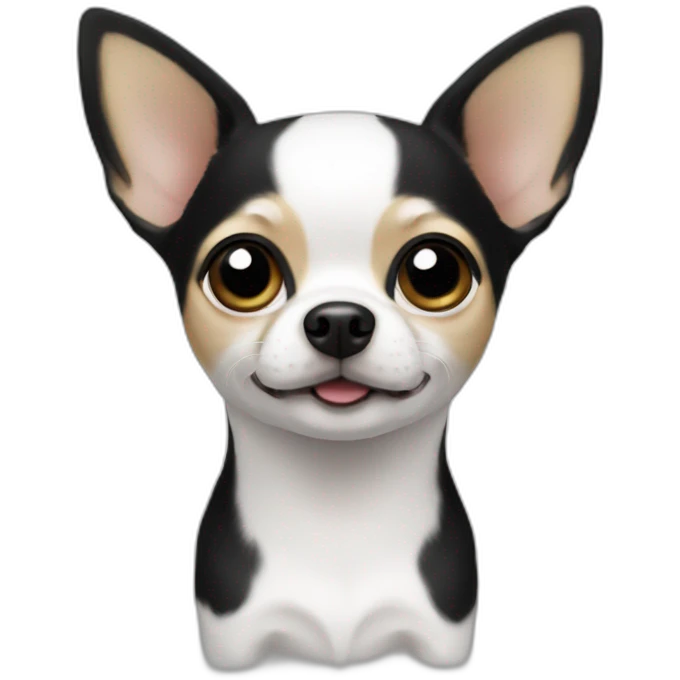Chihuahua White and black emoji