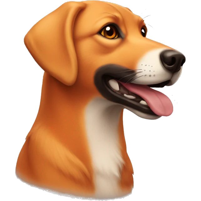 Red fox Labrador  emoji