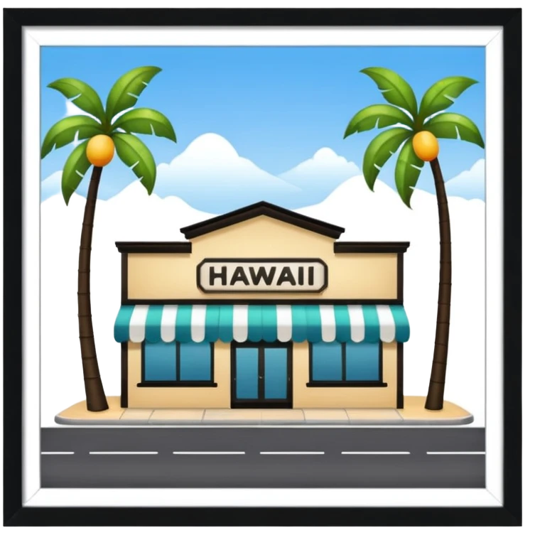 Hawaii stores street emoji
