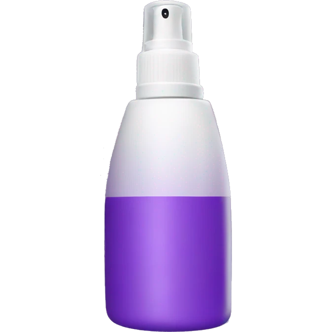 spray skincare bottle purple emoji