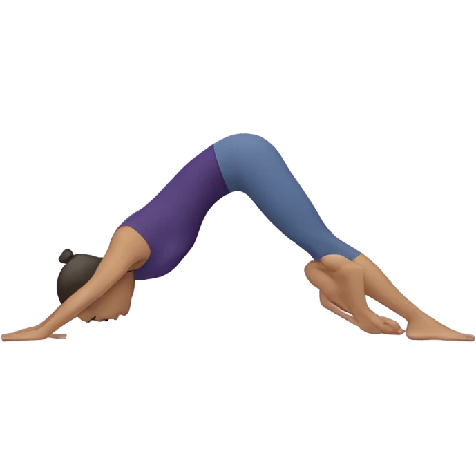 Downward dog yoga emoji