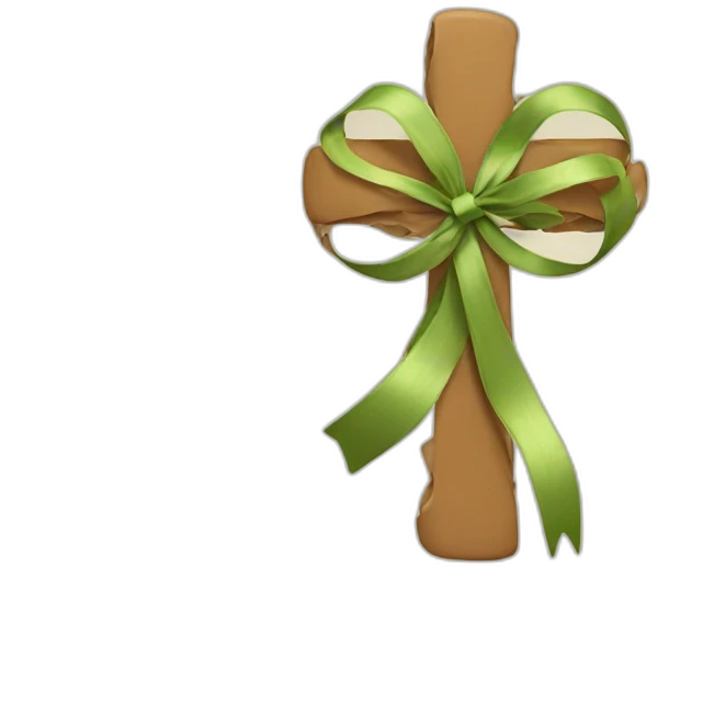 Cross & Ribbon emoji