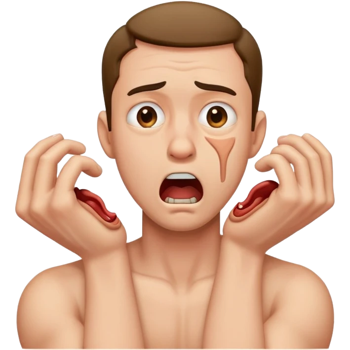 man choking emoji