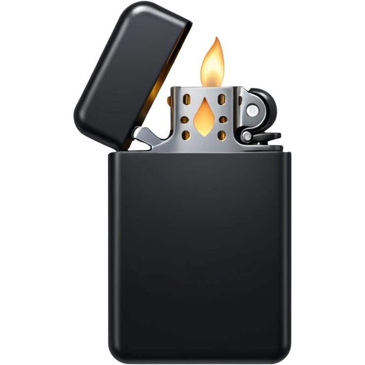 black lighter emoji