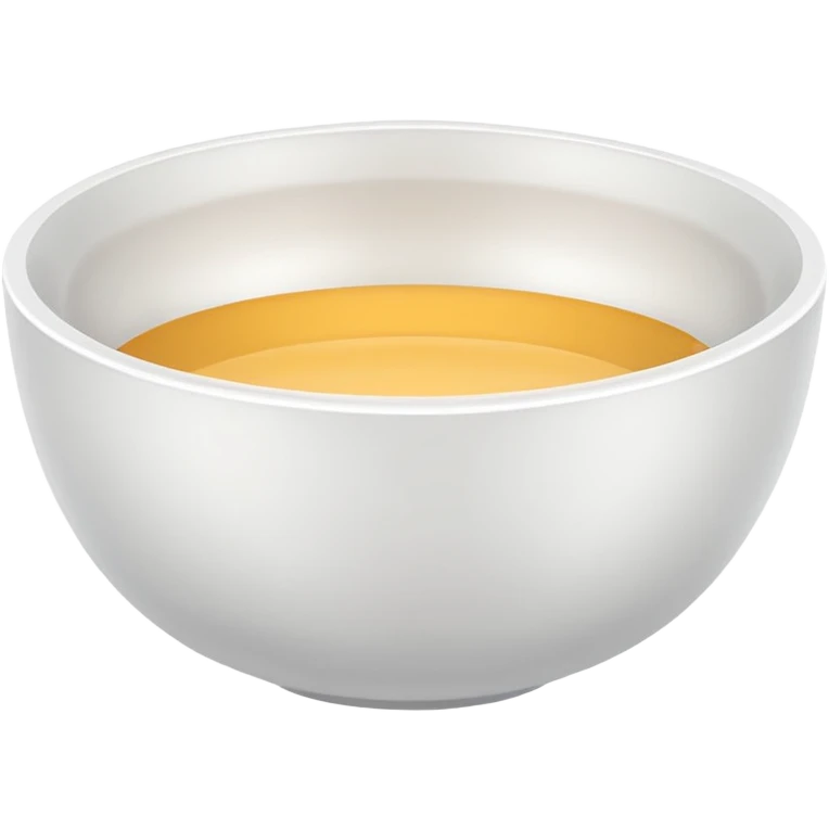 white bowl with plain white color inside, no gloss, minimal, simple, clear emoji