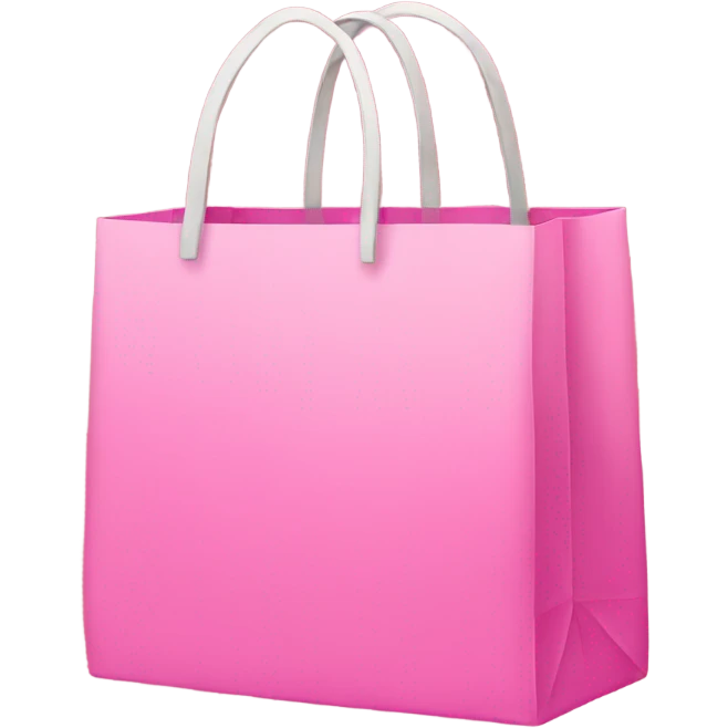 Pink shopping bag emoji