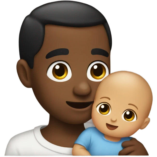Diddy holding a baby emoji