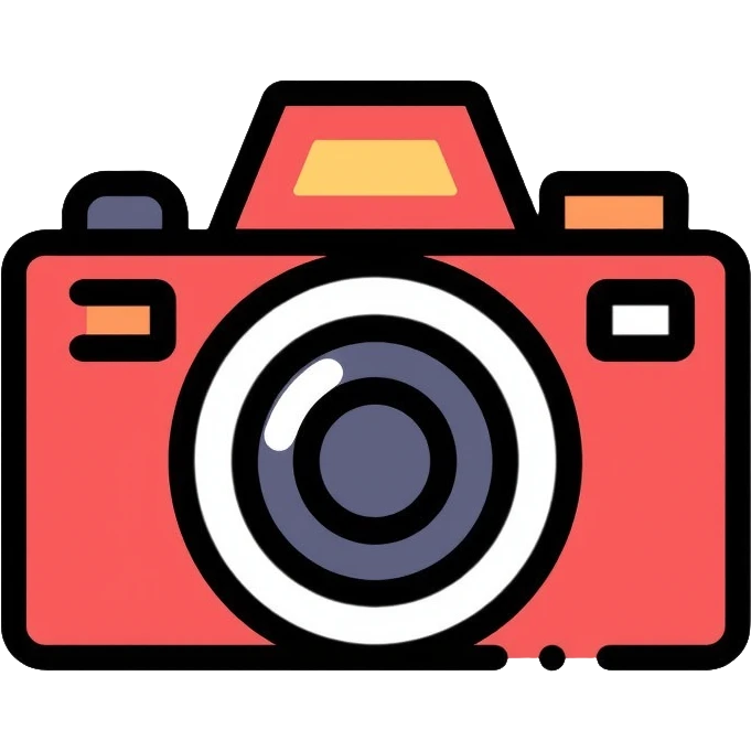 red minimalist camera emoji