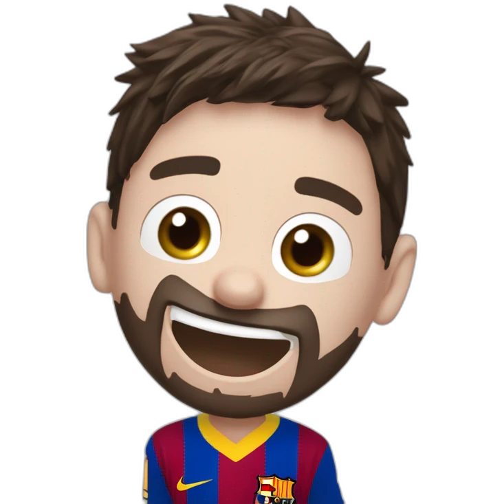 messi deseando feliz cumpleaños a Matias tez balca churos emoji