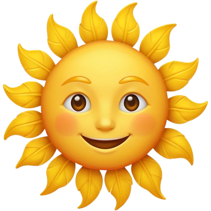 smiling sun emoji emoji