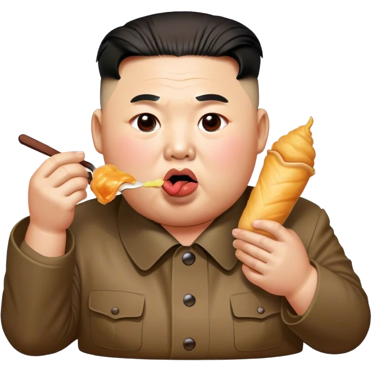 Kim jong un eating people  emoji