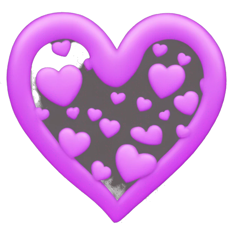 create a heart that looks like this ❤ but change the colors to neon blue and purple emoji