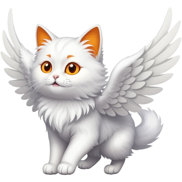 flying cat with wings emoji
