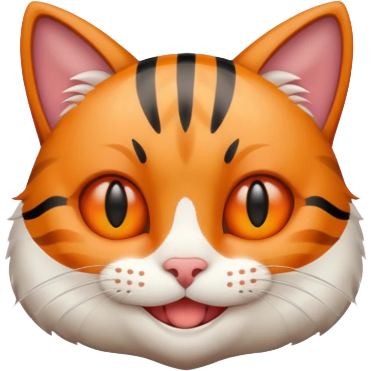 Crie a imagem de uma gato sorridente emoji