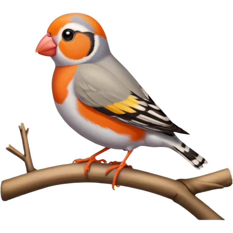 Zebra Finch bird emoji