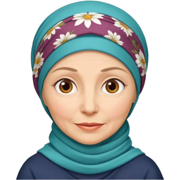 55 yaş başı kapalı teyze emoji