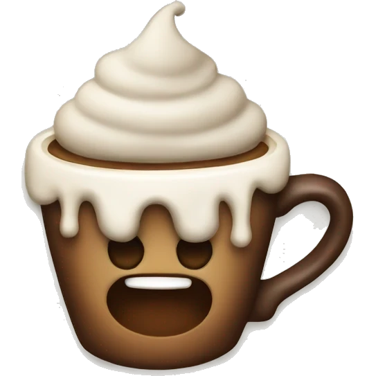 Christmas coffee emoji