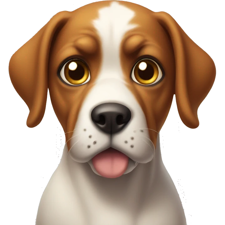dog glaring  emoji