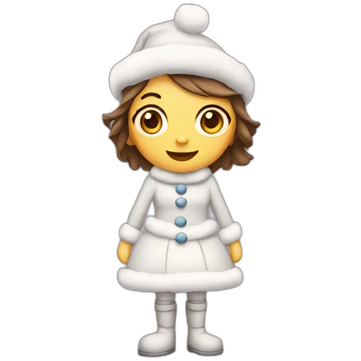 christmas-snowman-girl-full body emoji