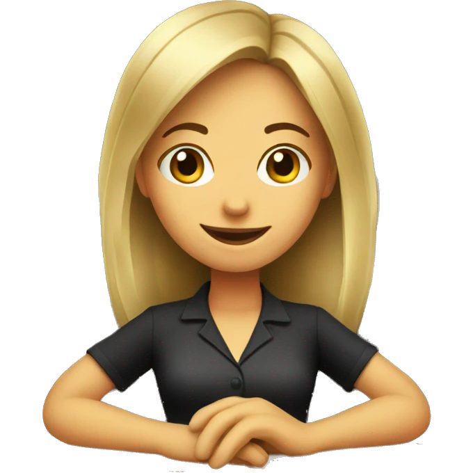 Girl bartender behind bar  emoji