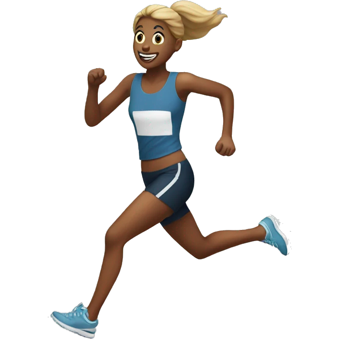 A girl running emoji