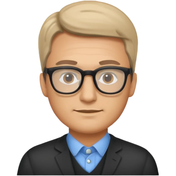marketer man with glass emoji