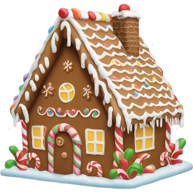 gingerbread house emoji