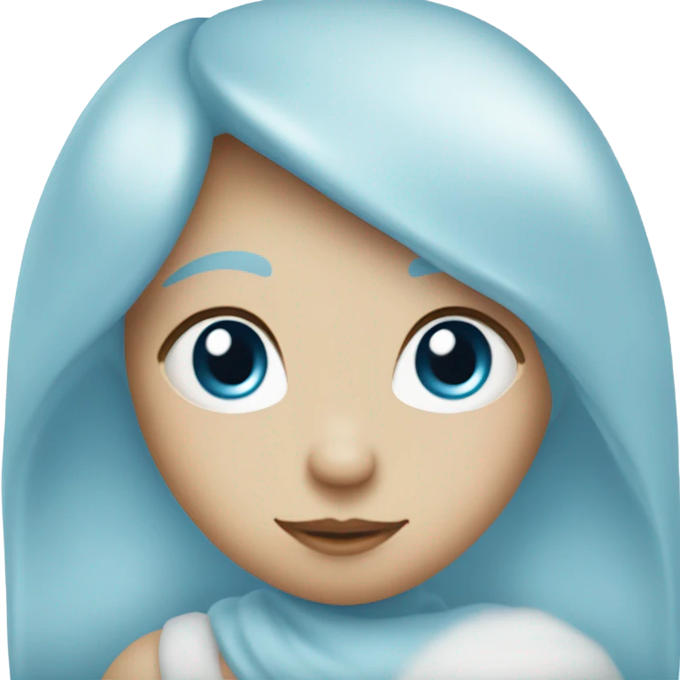 Baby Blue heart emoji