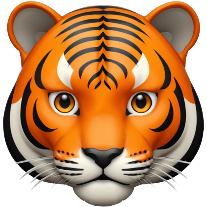 Black coloured tiger emoji