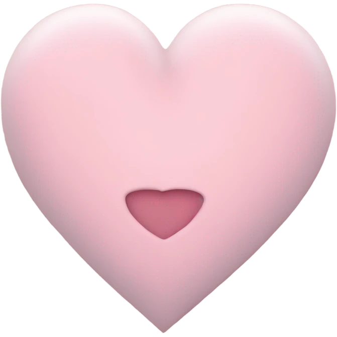 pastel pink heart emoji
