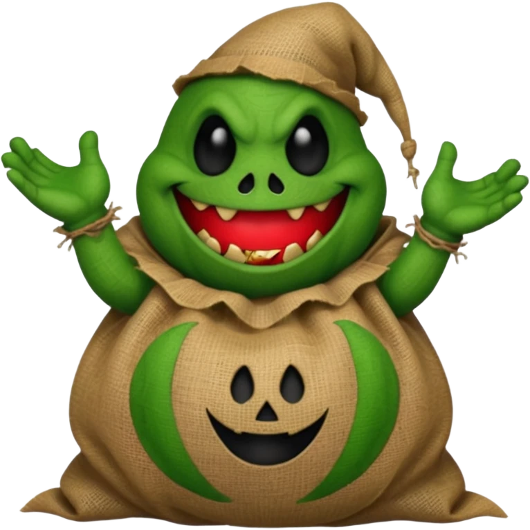 create Oogie boogie From nightmare before Christmas As Emojis that don’t already exists. emoji
