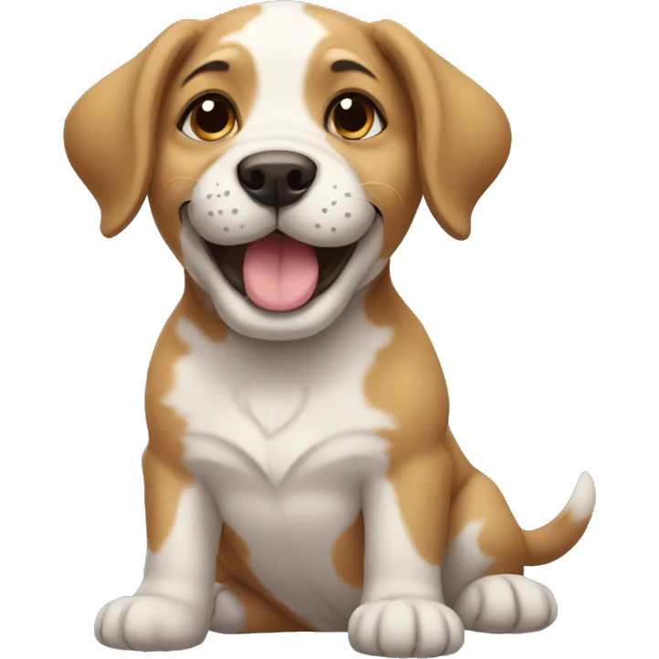 Happy puppy  emoji