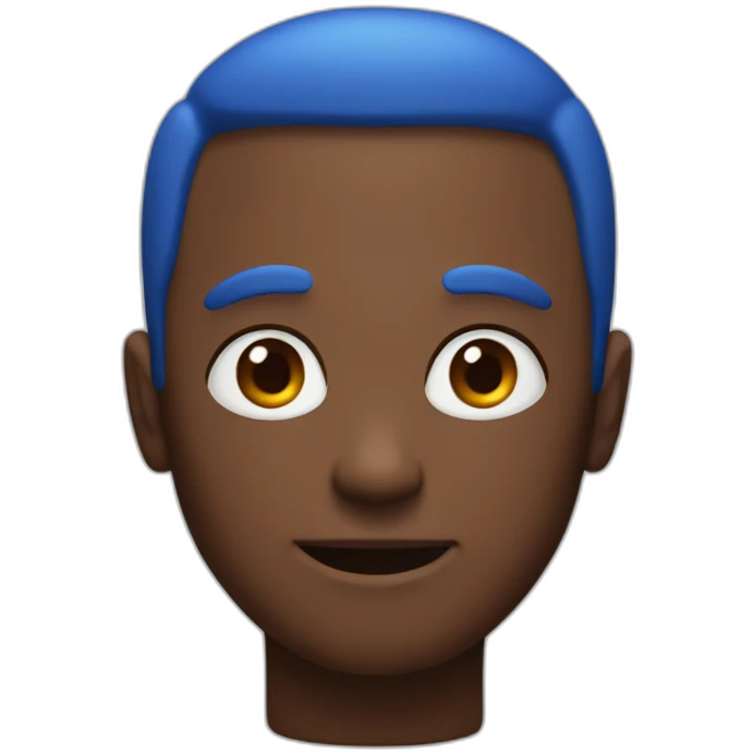Blue and red guy emoji