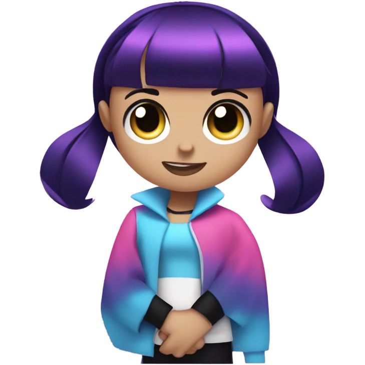 pink, purple, and blue powerpuff girls  emoji