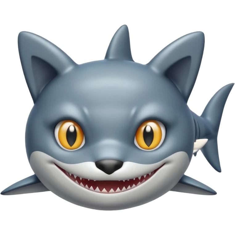 shark with a cat face emoji