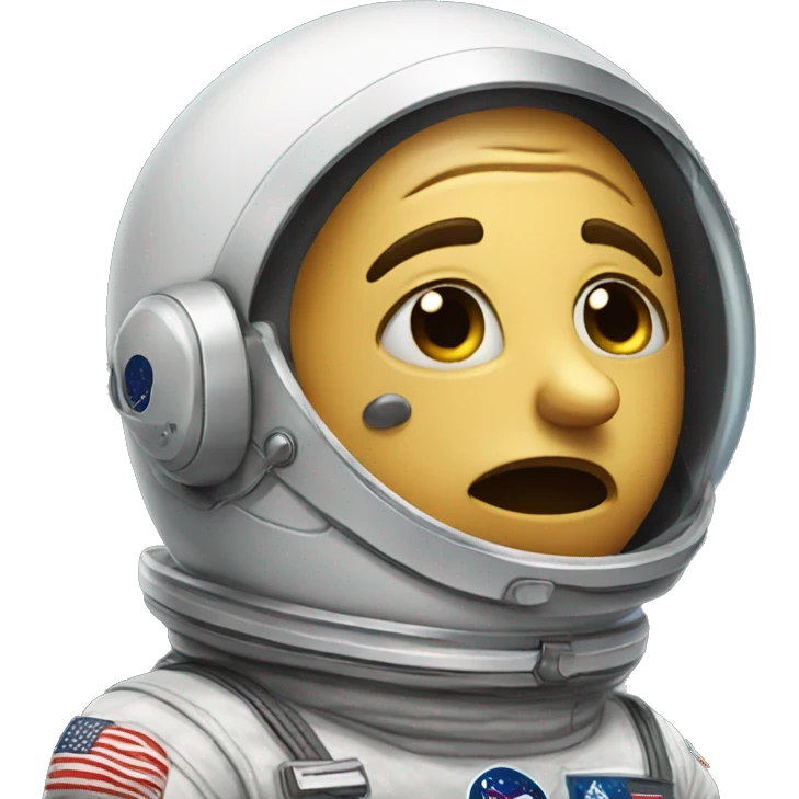 crying astronaut emoji