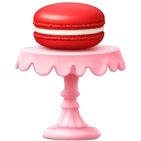 Cute aesthetic red macaron  emoji