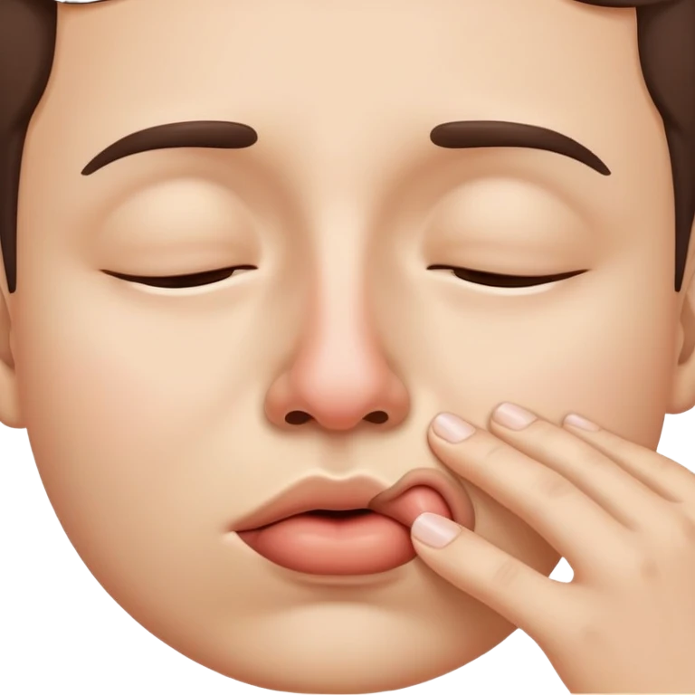nose sucking in air emoji