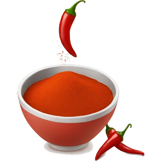 Chilli powder with cup emoji