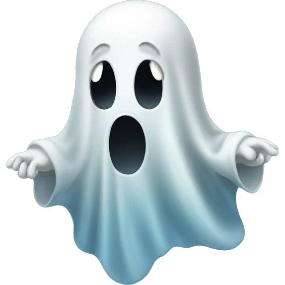 Ghost floating emoji