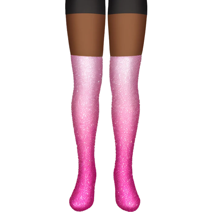 Pink ombre glitter stockings  emoji
