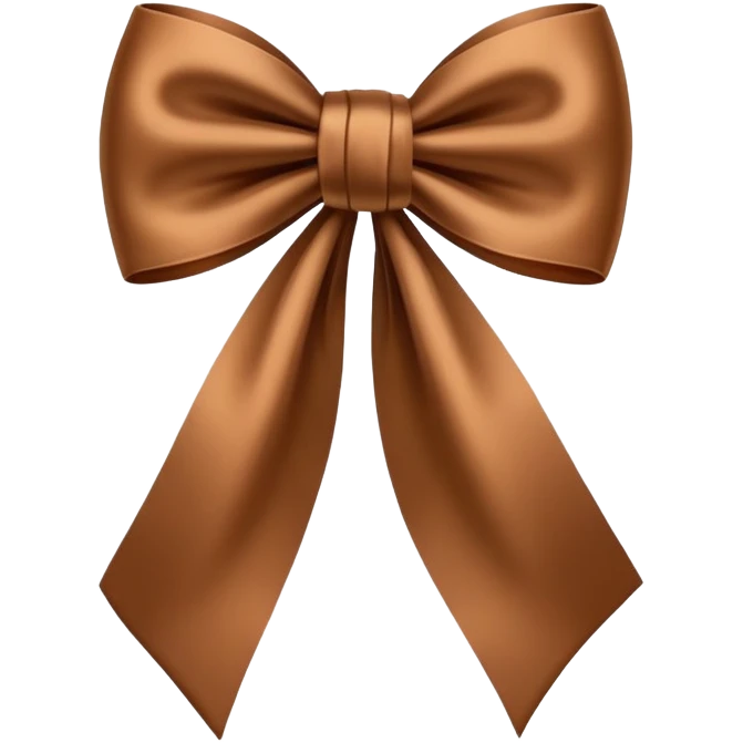 Brown bow emoji