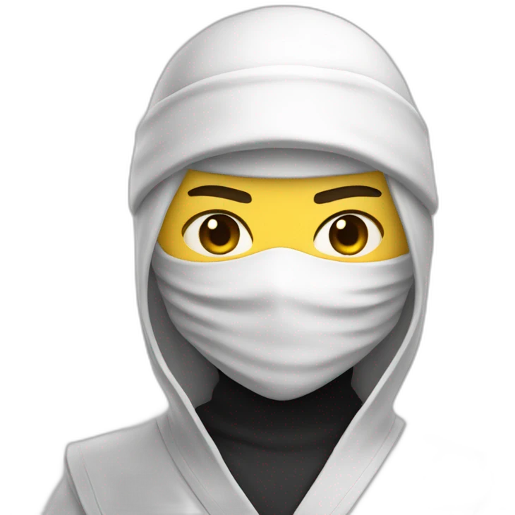 Ninja blanc  emoji